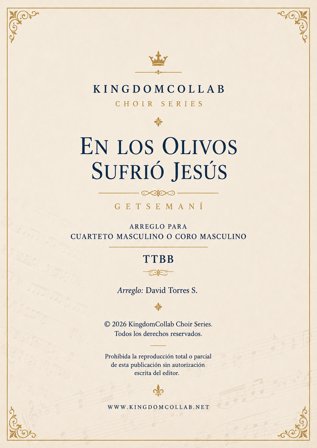 En Los Olivos Sufrió Jesús (TTBB)