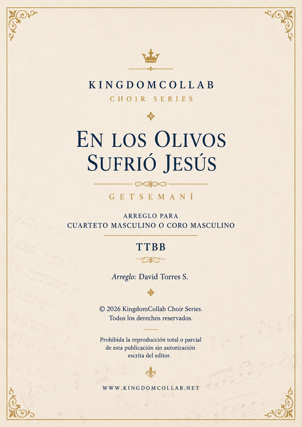 En Los Olivos Sufrió Jesús (TTBB)